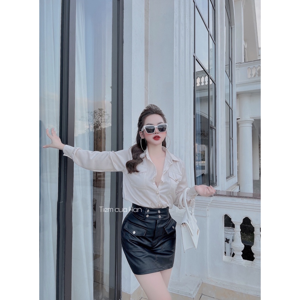 Chân Váy Da Hot Trend 2021