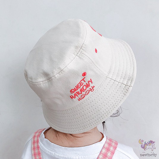 Mũ xô in chữ thời trang Hàn Quốc cho trẻ em
