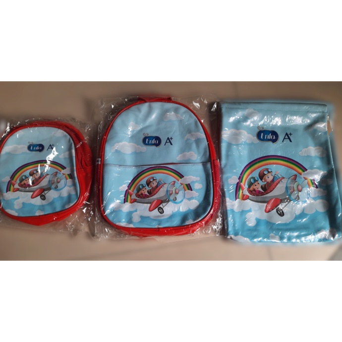 Bộ 3 món túi , balo , giỏ đeo chéo cho bé quà tặng enfa