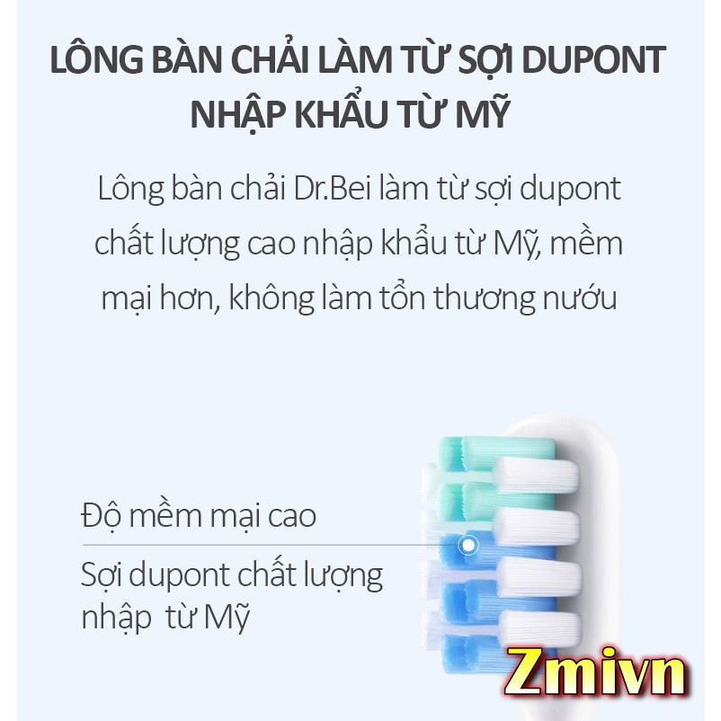 Bộ 2 đầu bàn chải Xiaomi Doctor-B Electric