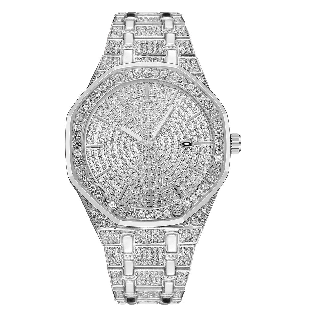 Đồng Hồ Quartz Nữ Dây Thép Không Gỉ Mạ Vàng Hồng Đính Đá Sang Trọng | BigBuy360 - bigbuy360.vn