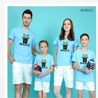 [HOTHOT]ÁO THUN GIA ĐÌNH IN HÌNH GẤU MAGIC ĐỦ MÀU ĐỦ SIZE - ATGD07