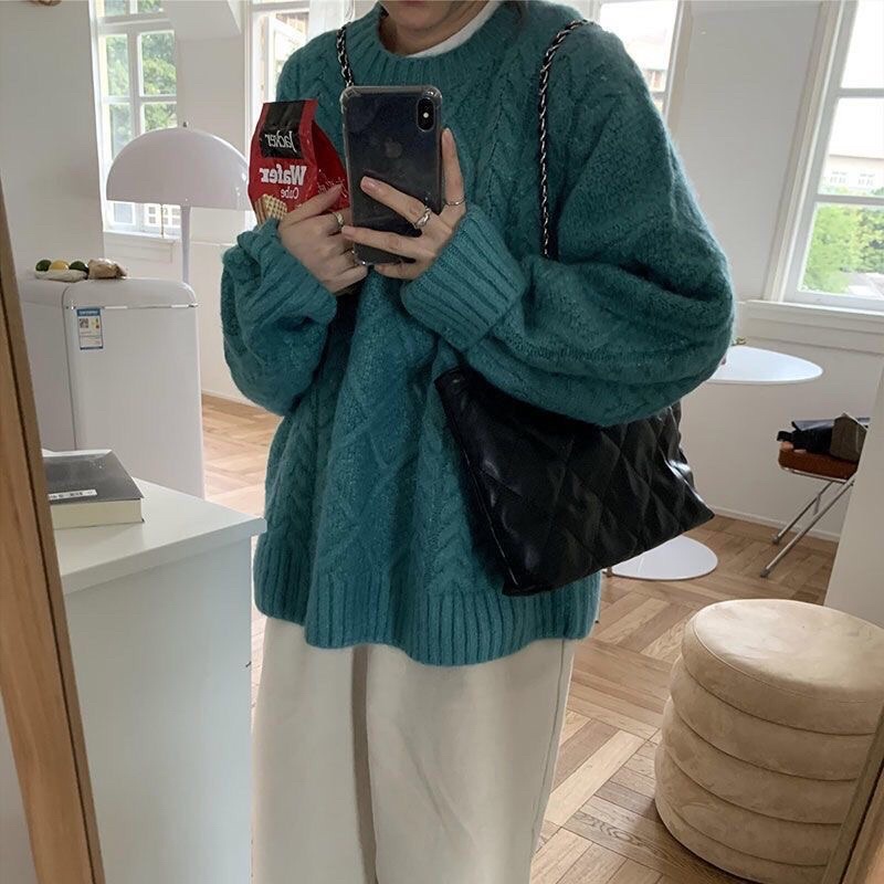 Áo len hoạ tiết thừng