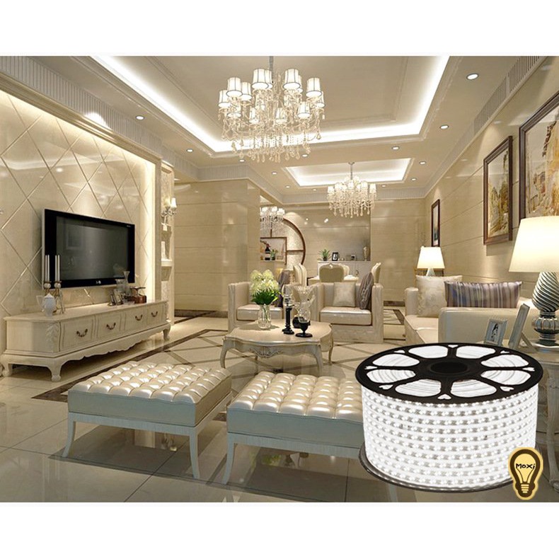 [Bán theo M chưa kèm đầu cắm ] Đèn LED dây đôi 2835 trang trí LỄ NOEL decor phòng ngủ,ngoài trời MOXI (cuộn INBOX ).