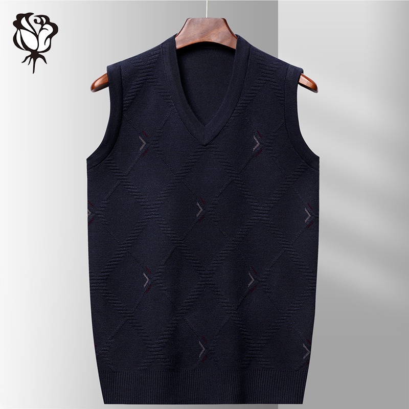 Áo Len Dệt Kim Sát Nách Có 3 Màu Thời Trang Dành Cho Nam Giới