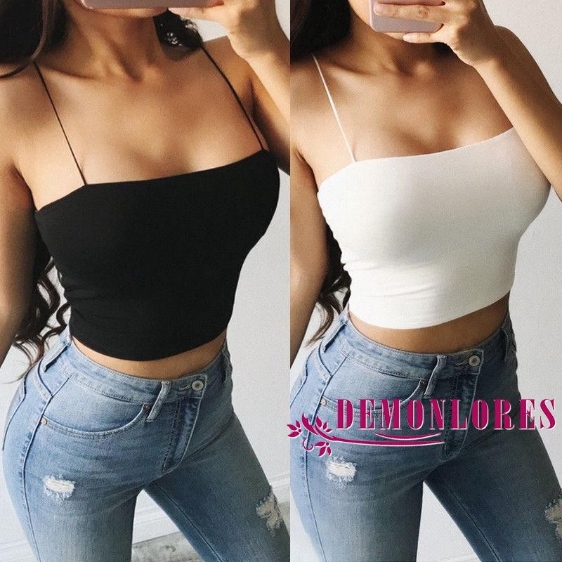 Áo crop top hai dây phong cách quyến rũ trẻ trung dành cho nữ
