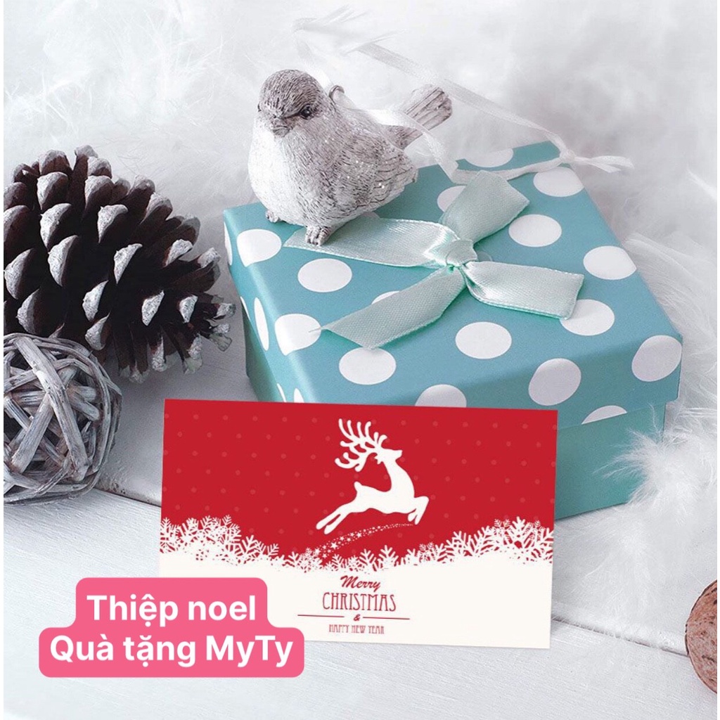 Thiệp giấy họa tiết giáng sinh, noel 2021, kích thước 5*9cm