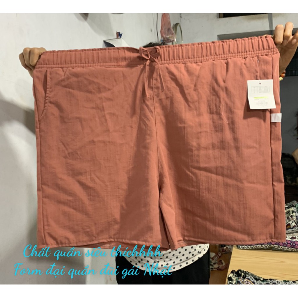 Bigsize Quần đùi đũi nữ mát ,nhẹ chống nhăn 60-90KG