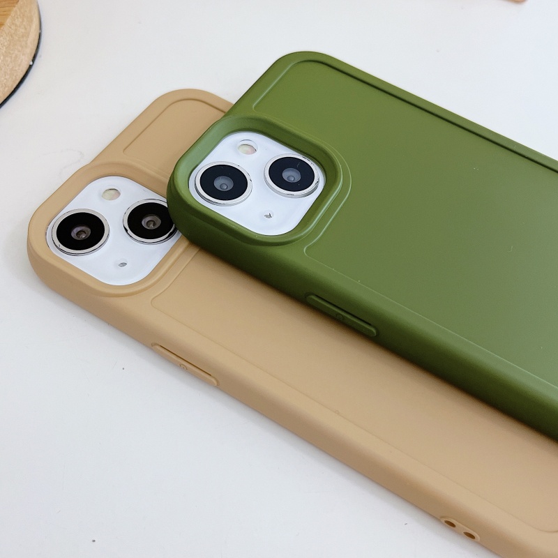 Ốp Điện Thoại Nhựa Cứng Chống Sốc Chống Rơi Vỡ Bảo Vệ Da Cho iPhone 14 13 12 11 Pro Max XS XR X