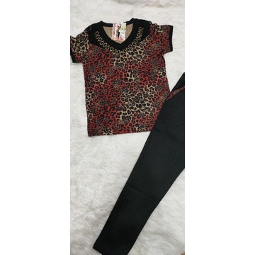 Bộ Quỳnh Anh áo thun giấy quần cotton mịn sale