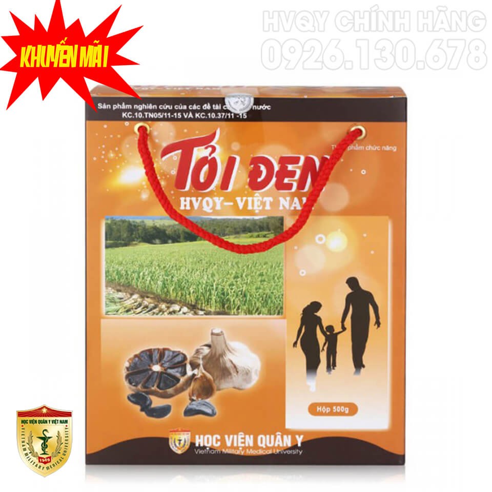 Tỏi đen HVQY Việt Nam hộp 500g (giảm giá )