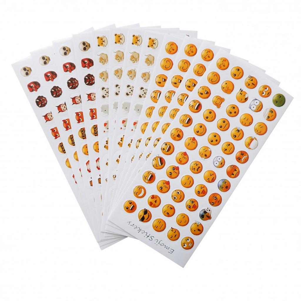 1 Tấm sticker trang trí mặt cười (Emoji Stickers)