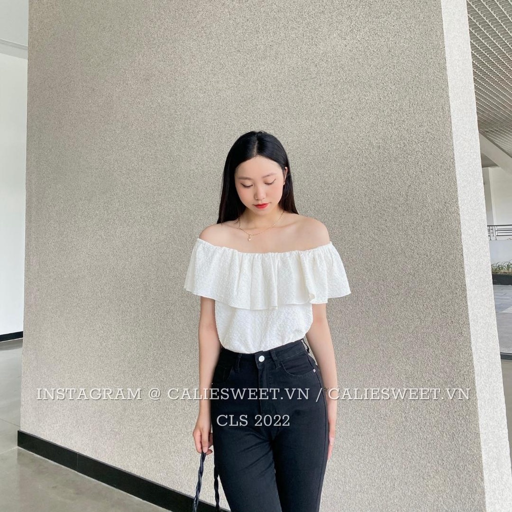 Áo trễ vai nhún Caliesweet