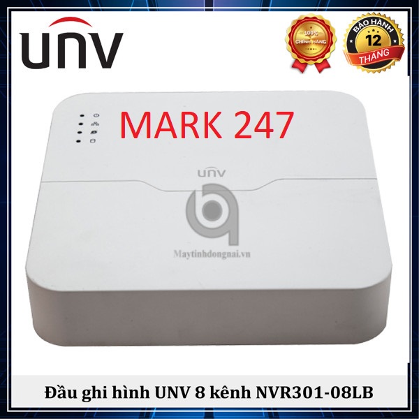 Đầu ghi hình camera IP 8 kênh UNV NVR301-08LB - Đầu ghi hình camera quan sát 8 kênh. - Độ phân giải ghi hình: 2.0 Mega