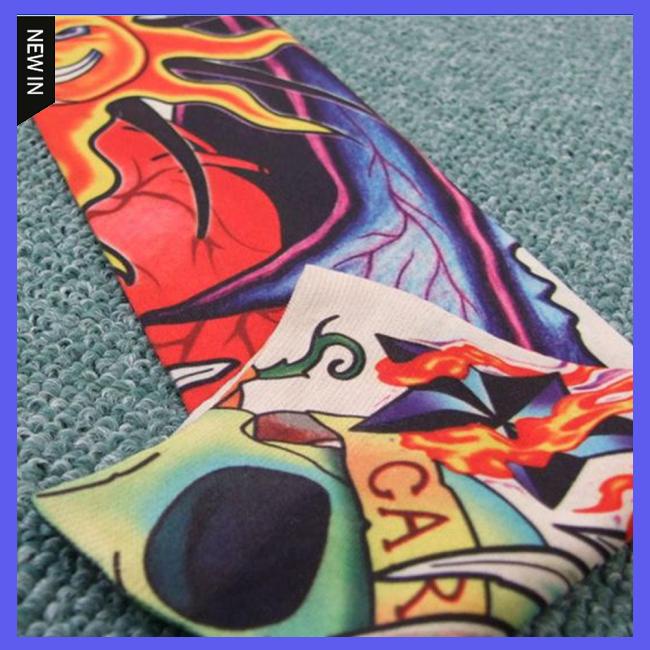 Găng Tay Nylon Co Giãn Chống Nắng Chống Tia Uv Khi Xăm Hình Phong Cách Halloween