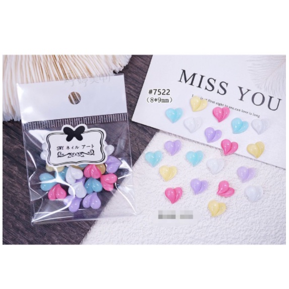 CHARM TIM TRANG TRÍ NAIL