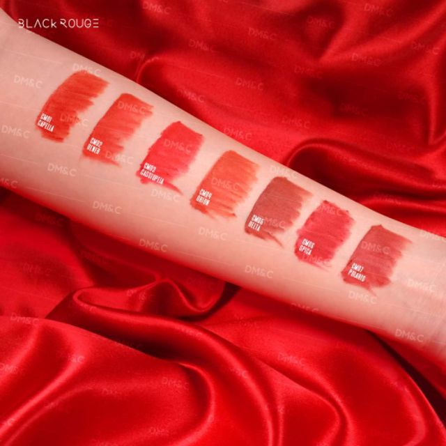 ( Sẵn ) Son Black Rouge Cream Matt Rouge Color Chart