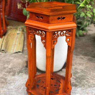 Đôn lục giác gỗ rác gụ