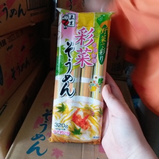 Mì somen ngũ sắc vị rau củ 320g cho bé ăn dặm, date 2023