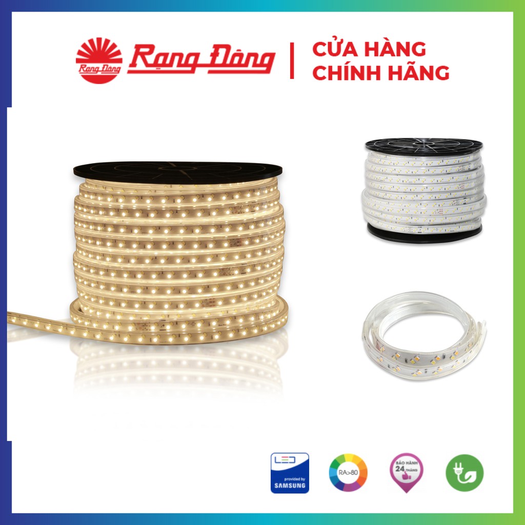 [Chính Hãng] Đèn LED dây chiếu sáng 9W Rạng Đông (Giá bán 50.000/mét), tiết kiệm điện, Model: LD01 ĐM 1000/9W