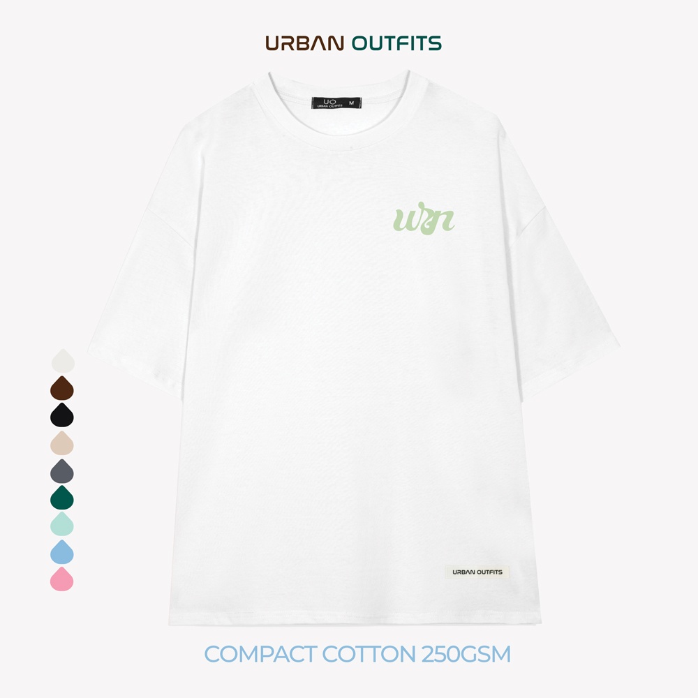 Áo Thun Tay Lỡ Form Rộng URBAN OUTFITS ATO170 Local Brand In Hoa ver 2.0 Chất Vải 95% Compact Cotton 250GSM Dầy