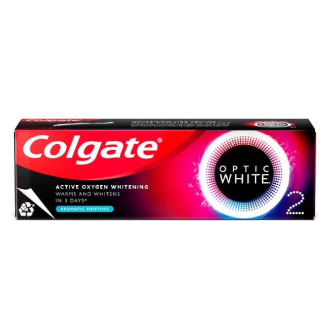 Kem đánh răng Colgate Optic White O2 85g trắng răng đột phá hơi thở thơm mát - Shop Viloet