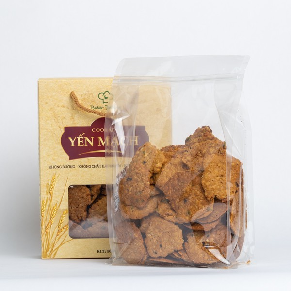 Bánh Cookies Yến mạch Chocolate Chip BakerBaking - Healthy, Eat clean ăn kiêng giảm cân KL100g