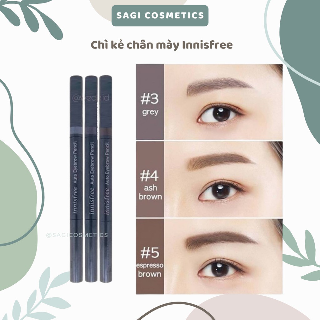 Chì kẻ chân mày mềm mại , dễ tán Innisfree và The Face Shop