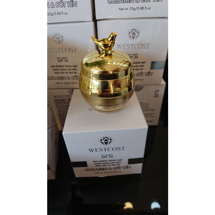 WESTCOST COLLAGEN-COT YÊN KEM DƯỠNG TRẮNG MẶT NGĂN NGỪA LÃO HÓA - PHỤC HỒI TÁI TẠO DÀ