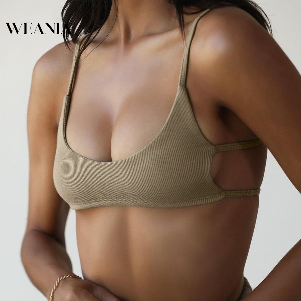 Áo Croptop Cotton Hở Lưng Màu Trơn Quyến Rũ Cho Nữ