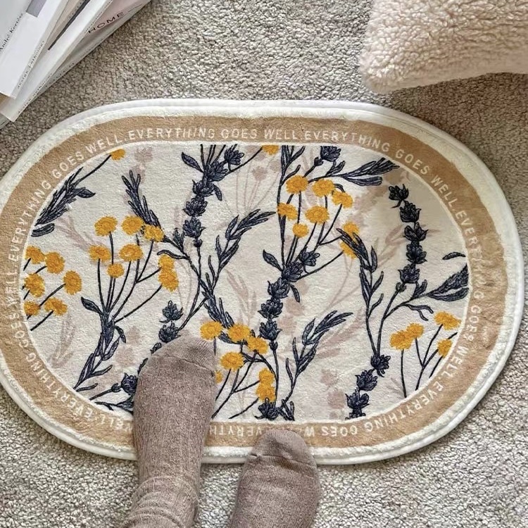 Thảm trải sàn lông mịn, Thảm lót chân vintage