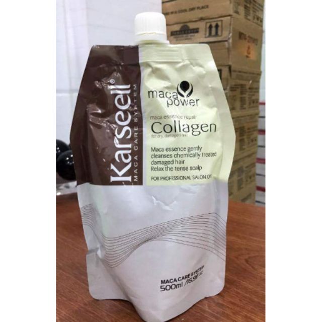 DẦU HẤP Ủ TÓC COLLAGEN KARSEELL MACA Ý