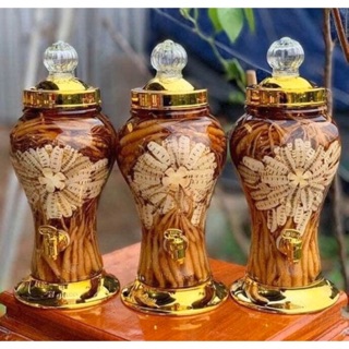 Bình Ngâm Rượu Sâm Thuỷ Tinh Có Vòi 1L, 1.5L, 2L, 3L, 4L, 5L