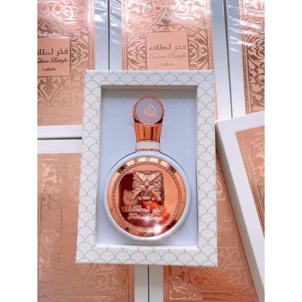 Fakhar Lattafa_Nước Hoa Dubai Nữ Fakhar Lattafa Rose 100ml Sang trọng, quý phái, đẳng cấp Ngọt nhẹ, trầm và sâu lắng
