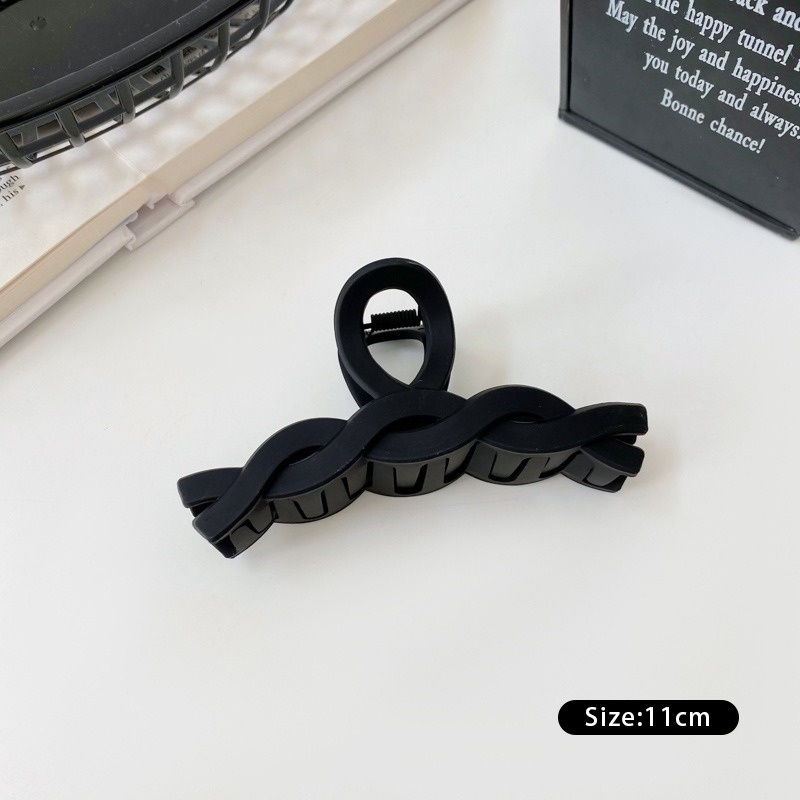 Kẹp Tóc Màu Đen Đơn Giản Thời Trang Hàn Quốc Dành Cho Nữ