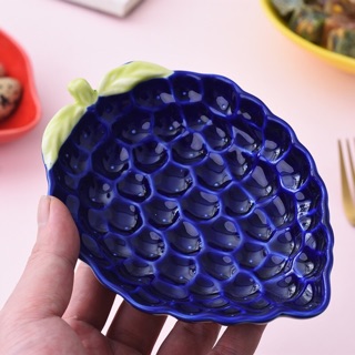 Đĩa sứ hình hoa quả