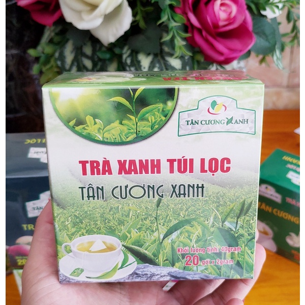 Trà túi lọc Tân Cương Xanh các loại trà đào, trà nhài, trà sen, trà xanh và trà đen (20 gói x 2gram)