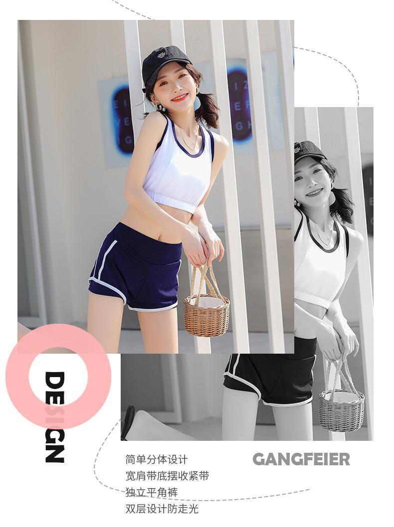 Đồ Bơi Liền Thân Ngắn Tay Phong Cách Hàn Quốc 2021 Cho Nữ | BigBuy360 - bigbuy360.vn