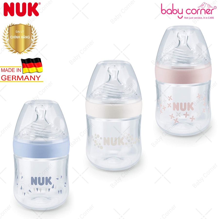 Bình Sữa Cổ Rộng NUK NATURE SENSE Nhựa PP 150ML Cho Bé 0-6 tháng