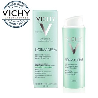 Kem dưỡng giảm mụn giảm bóng dầu & dưỡng ẩm (ngày) Vichy Normaderm Anti-Blemish Care 24h 50ml