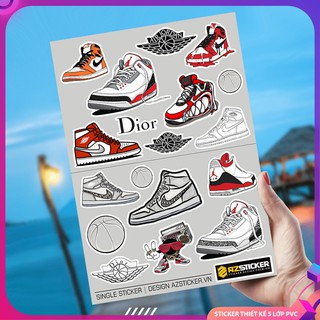 [Singer Sticker] Hình Giày Jokdan | Sticker Dán Xe, Tem Dán Xe Máy, Xe Điện Chống Thấm Nước, Chống Bay Màu