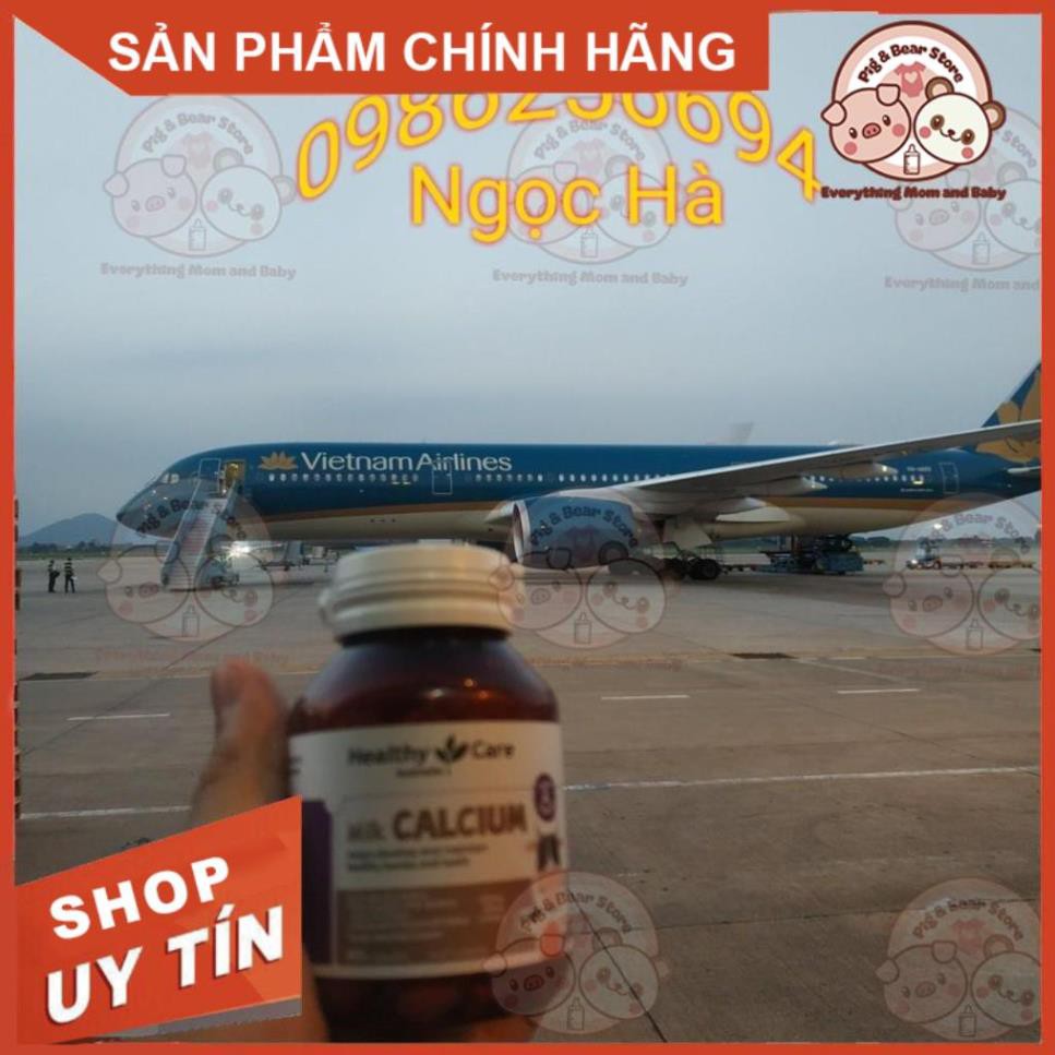 (CHUẨN AIR) Canxi sữa, Milk Calcium Healthy Care 60 viên Úc