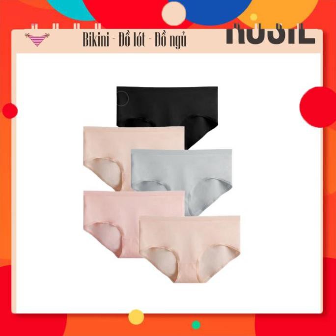 [COMBO] 5 Quần Lót Cotton 60s Một Màu Thấm Hút Thoải Mái Gợi Cảm Nhiều Màu ROSIESTORE CT60S002 | BigBuy360 - bigbuy360.vn