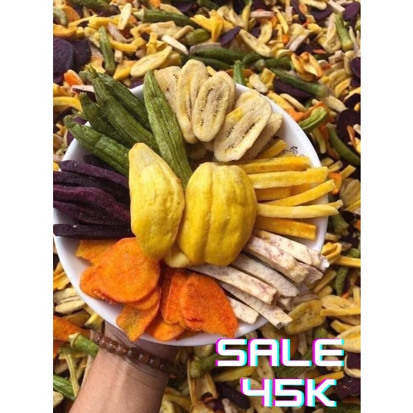 [Mã GROSALE1 giảm 8% đơn 500K] RAU CỦ SẤY ĐỦ LOẠI