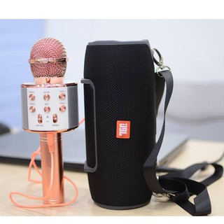 Mic hát karaoke bluetooth không dây ws858 âm vang ấm t979