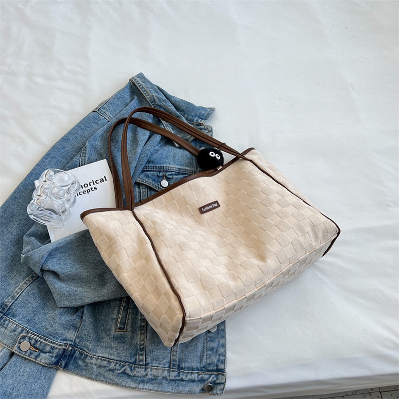 Túi Xách Đeo Vai Vải Bạt Ngăn Chứa Rộng Thời Trang Nữ