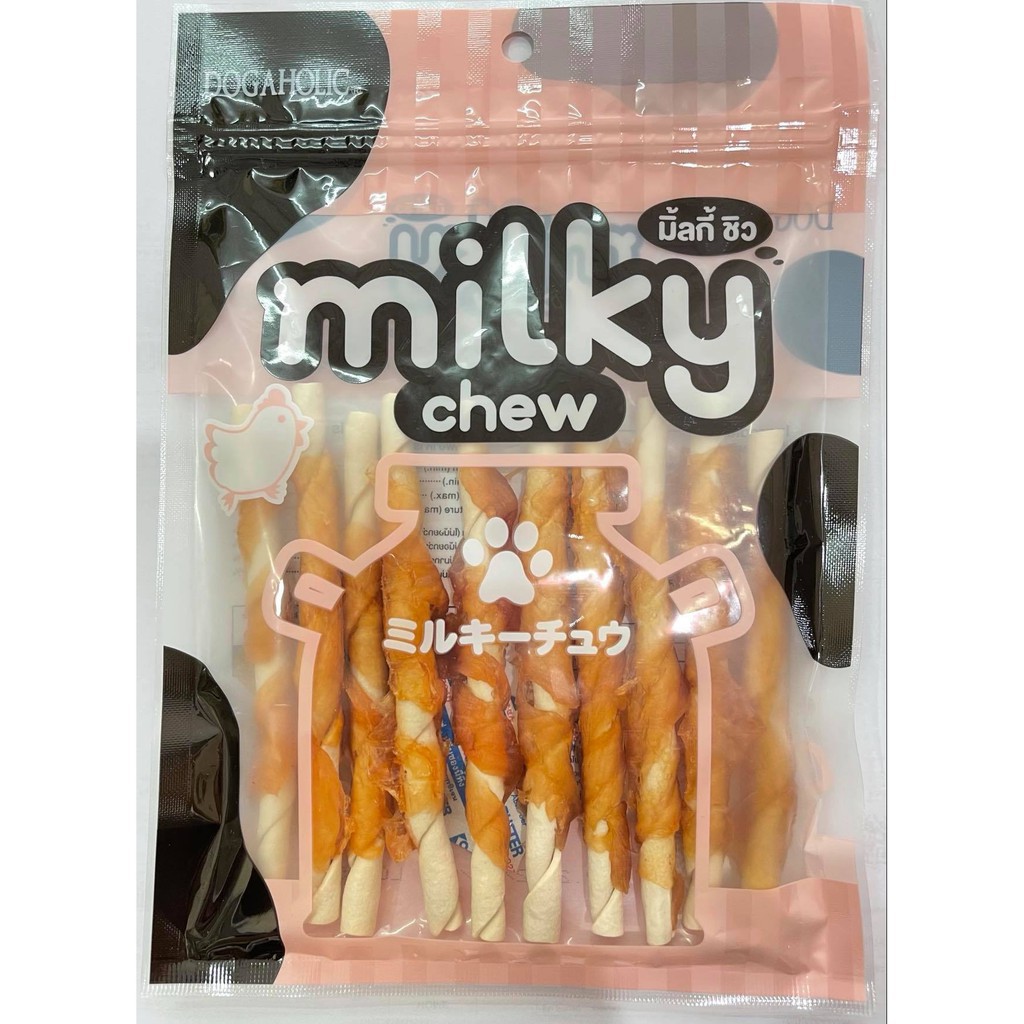 Sỉ &amp; Lẻ Đồng Giá date 2023 [ RẺ NHẤT SHOPEE ] XƯƠNG GẶM VỊ SỮA CHO CHÓ MILKY CHEW HÌNH THANH CUỘN GÀ