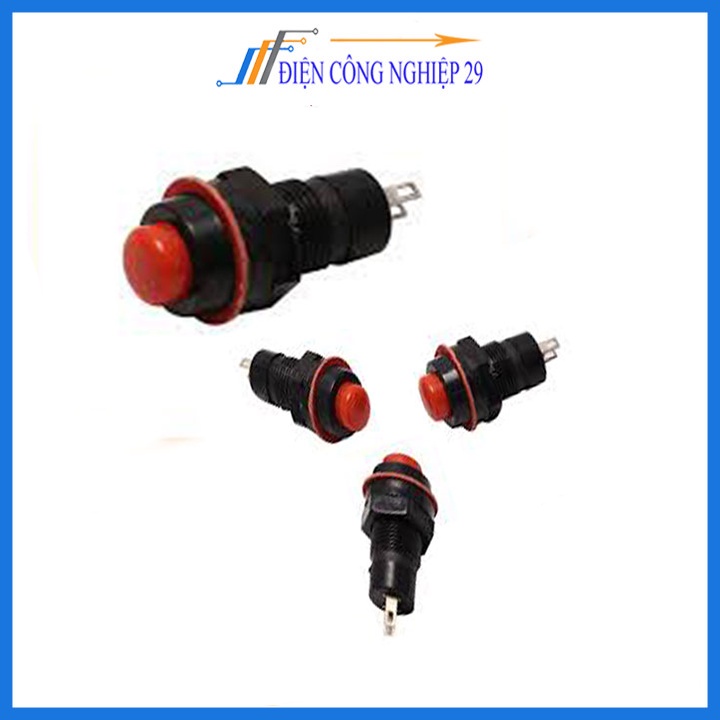 Nút nhấn đề vỏ nhựa, không giữ trạng thái ( nhấn nhả )