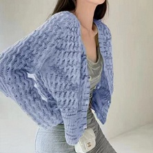 Áo Sweater Dệt Kim Cổ V Kiểu Hàn Quốc Thời Trang Mùa Thu Cho Nữ
