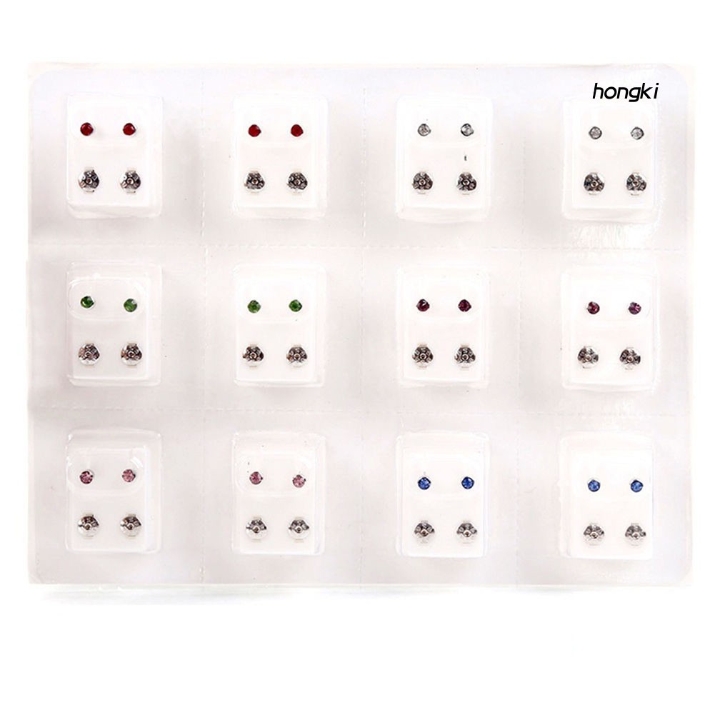 Bộ 12 Đôi Khuyên Tai Cho Máy Bấm Lỗ Tai